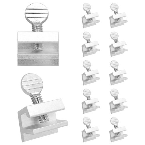 Nuk3y Sliding Window Security Locks (Aluminum, 12 Pack)