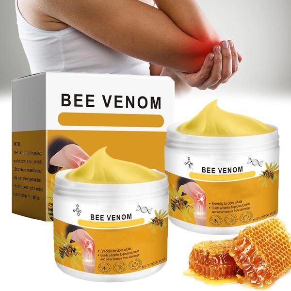 2PCS Fatong Bee Venom Pain-Relief Cream, Bee Venom Cream For Arthritis, Bee Venom Cream For Back, Neck, Hands Arthritis