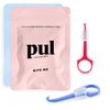 PUL 2 in 1 Chewies & Clear Aligner Removal Tool Combo by The Pultool | Compatible with Invisalign Removable Braces & Trays, Aligners, Retainers, & Dentures | Hygienic, Durable, Compact (Pink + Blue)