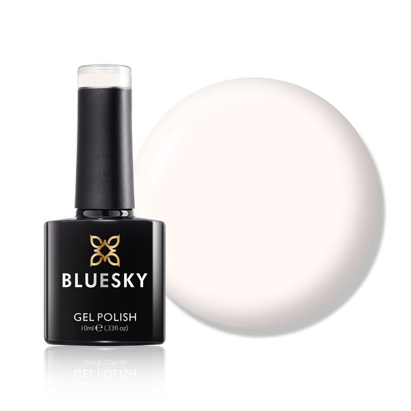 Bluesky Gel Nail Polish, Milky White A049, Long Lasting, Chip Resistant, 10 ml (Requires Drying Under UV LED Lamp)