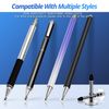 Stylus Tips Replacement Tips only [12 Pack] Passive Stylus Pen disc Universal nibs Compatible with Capacitive Touch Screen