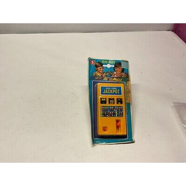 1976 Bluebox Mini-Mate Jackpot Slot Machine New Sealed Casino Game Toy GAMBLING