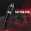 Wireless Tattoo Machine Includes Ink Cartridge Needle Fake Skin Kit for Beginner