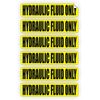 6 pack HYDRAULIC FLUID ONLY Decals/Stickers/Labels/Markers Oil