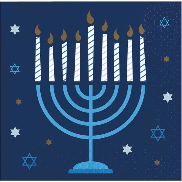 Trendware Hanukkah Beverage Napkins, 48 ct