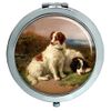 Two Spaniels by Henry Garland Compact Mirror