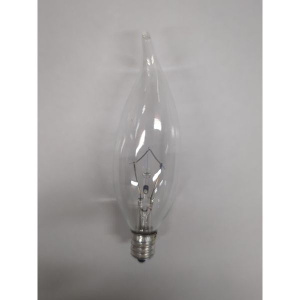Case Of 25.  GE 40 CAC  Clear Candelabra Base