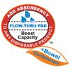 Tranquility TopLiner® Disposable Absorbent Booster Contour Pads for Bowel Incontinence - Super-Plus (32" x 14") - 12 ct