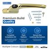 FixRello Universal Inline uPVC Window Handle – Lockable, Ambidextrous, Multi-Spindle – Gold (1 Pack)