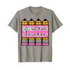Cute pencil second 2nd grade teacher teaching school student T-Shirt