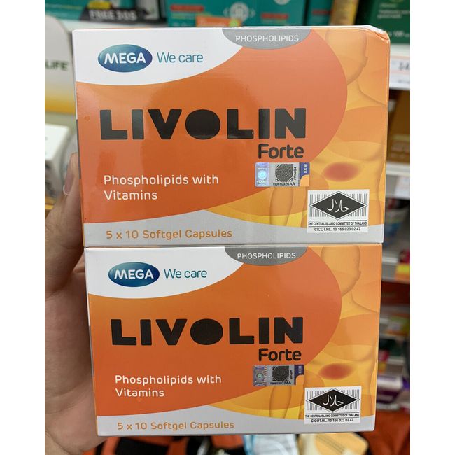 4 X Livolin Forte 50'S Liver Cleanse Detox Vitamin Supplement - Free  Shipping