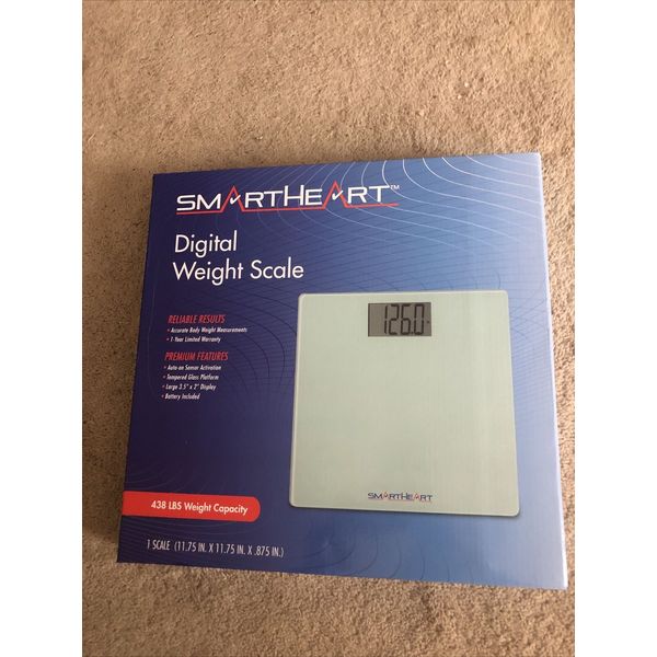 SMARTHEART DIGITAL BODY WEIGHT SCALE BRAND NEW 438 LB CAP NIP