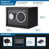 Barska Compact Security Safe Digital Keypad Lock Box w/ Deadbolts 0.22 Cu. Ft.