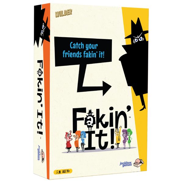 JACKBOX Games Fakin’ It Board Game – for Adults & Teens - Fun Social Deduction Card Game for Ages 14 & Up – Hilarious Board Game for Game Nights with Family, Friends & More (3-6 Players)