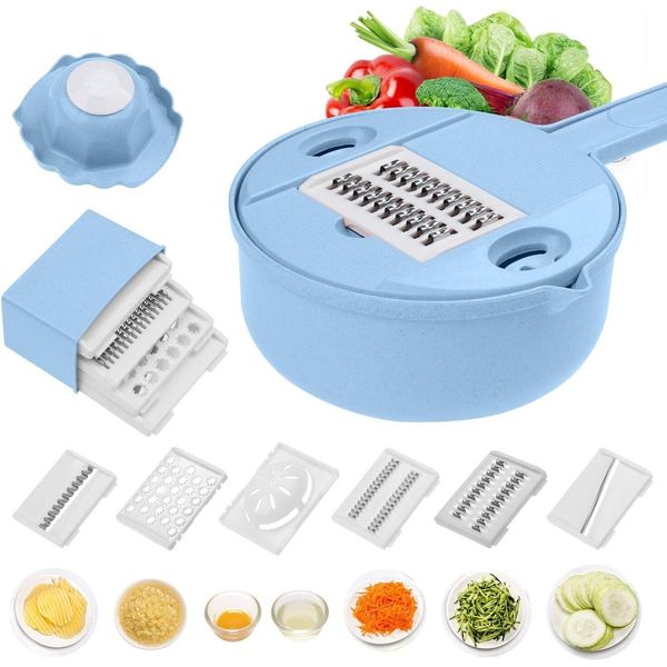 Jeslon Vegetable Mandoline Slicer 10 in 1 Vegetable Spiralizer Cutter Shredder