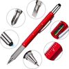 16 Pieces Gift Pen Tool Pen 6 in 1 Multitool Tech Tool Pen with Ruler, Levelgaug