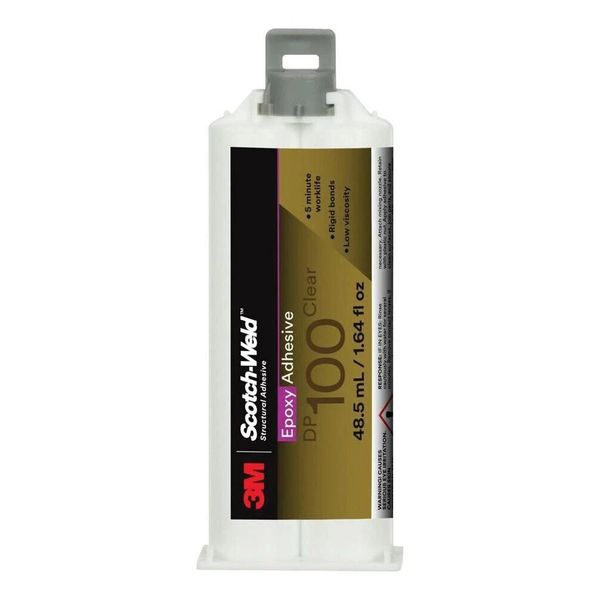 3M DP100 Clear Epoxy  Adhesive 48.5mL / 1.64 fl oz Exp Mar 2025