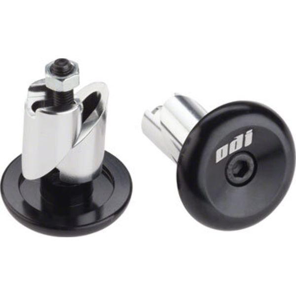 Odi Bar End Plugs, Anodized Black Aluminum, 1 Pair