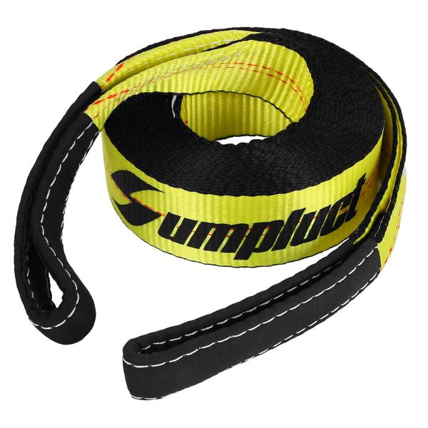 Tow Strap Heavy Duty 2" x 20 Ft,20,000 lbs Break Strength Reinforced Tree Saver Straps,Use for Emergency Towing Rope,Vehicles,Boats,Jet Ski,4x4 Off Road Tow Truck Camper Accessories Travel Essentials