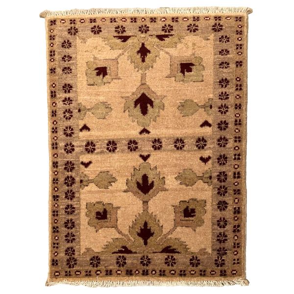 82 x 61 cm | Vintage Handmade Afghan Carpet Door Mat, Small Oriental Wool Rug