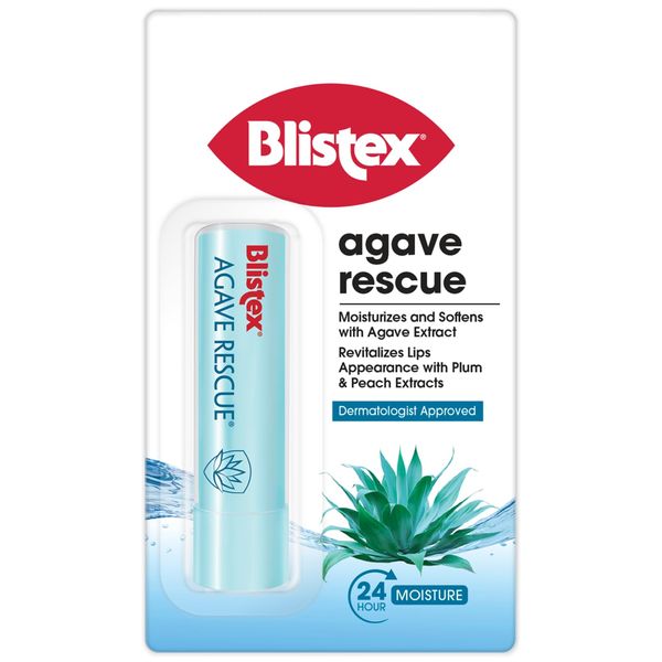 Blistex Agave Rescue Lip Balm, Helps Moisturise and Hydrate Lips, with Agave Extract, Lip balm multipack 3.7g x 12