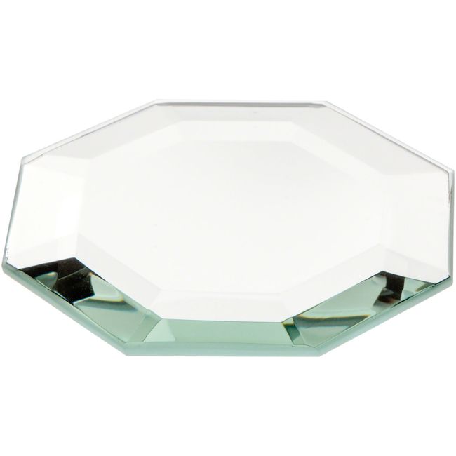 Plymor Octagon 5mm Beveled Glass Mirror, 3 inch x 3 inch (Pack of 3)