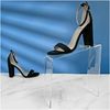 Plymor Clear Acrylic Elevated Heel Shoe Display Riser, 3" W x 9" D x 9" H (2 Pack)