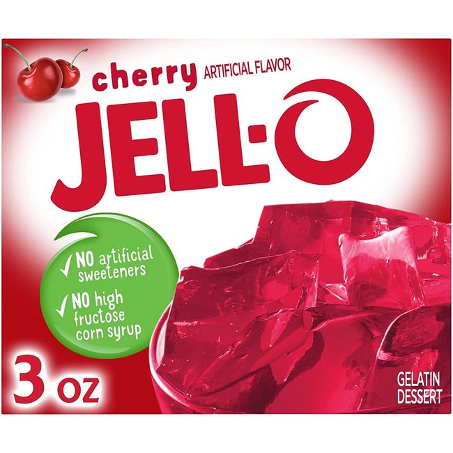 Jell-O Berry Blue Gelatin Dessert, 3 oz (4 Pack)