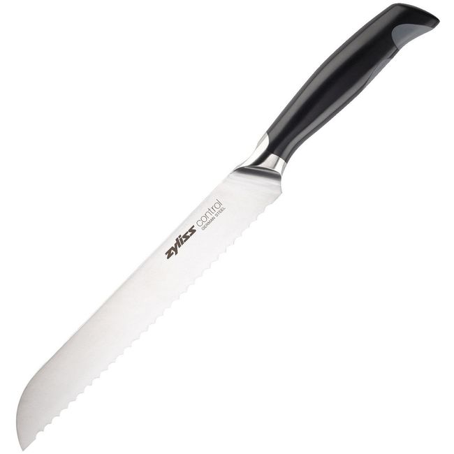 Zyliss Control 20cm Bread Knife, Black