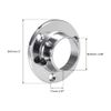 sourcing map Closet Wardrobe Rod Flange,25mm/1inch Dia, Socket Bracket Support Holder for Pipe 2Pcs
