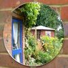 Servewell Round Garden Wall Mirror - 20 cm Diameter