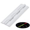 4X White Acrylic Hinges - No Glue Required. Self Adhesive. White Plastic 150mm