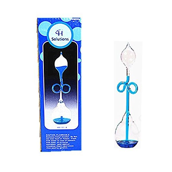 C&H Solutions Colorful Office Thinking Hand Boiler, Glass Science Energy Transfer, Children Science Experiment, Love Birds Color Meter Hand Boiler (Blue)