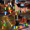 Newest Version 8-Pack Solar Mushroom Lights for Garden Decor, 8 Modes Waterproof Outdoor Multi-Colored Mushroom LED Fairy Lamp for Christmas Halloween Garden Yard Lawn