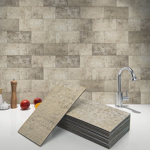 Art3d 102pcs Peel&Stick Wall Tiles, each 3"x6"
