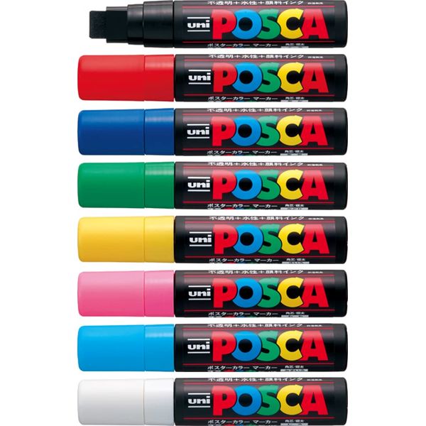 Posca UNI PC-17K FULL RANGE ALL 8 COLOURS
