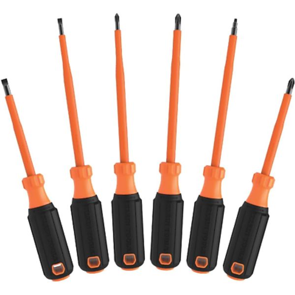 85076INS Insulated Screwdriver Set Features 1000V Electricial Screwdrivers, (3)