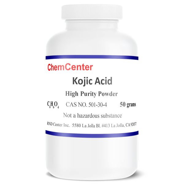 Kojic Acid, High Purity Powder, 50 Grams