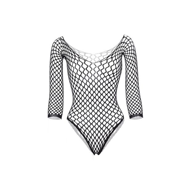 Sniff Rose Women's Fishnet Lingerie Mesh Cut-Out Bodycon Dress Hollow Out Bodysuits Full Slips Skirt Teddy Babydolls Chemise Sleepwear (Black4)