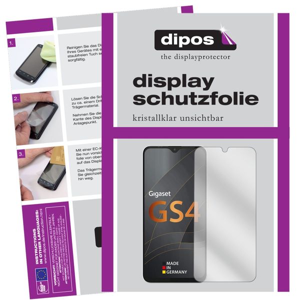 Screen Protector for Gigaset GS4 Protection Crystal Clear dipos