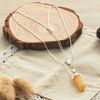 Philip Jones Yellow Quartz Genuine Gemstone Necklace