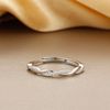 KRFY Sterling Silver Eternity & Wedding Round CZ Rings