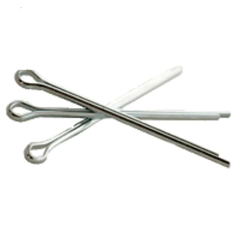 1/8 x 2 Inch Cotter Pins (Pack of 25), Extended Prong Square Cut, Zinc ...