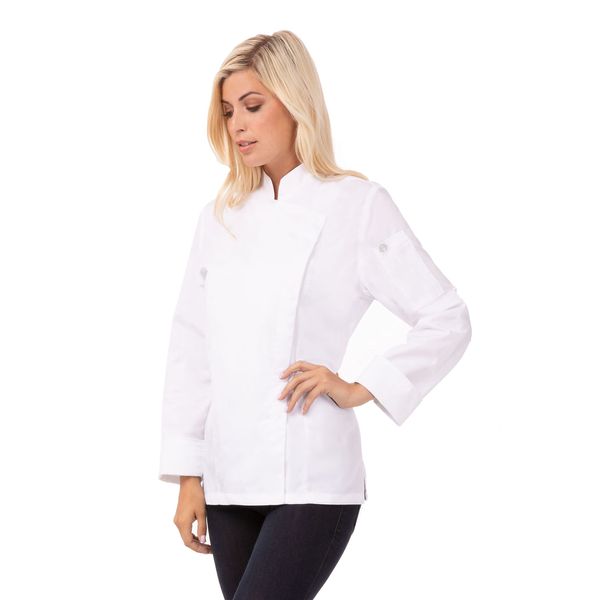 Chef Works Women's Lansing Chef Coat, White, XX-Large