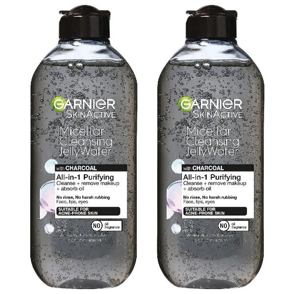 Moist Mall Garnier SkinActive Micellar Cleansing Jelly Water with Charcoal Purifying All-in-One 2 Packs