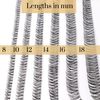 LINX DIY Cluster Eyelash Extensions Lash Ribbons (N4 C curl 8MM)