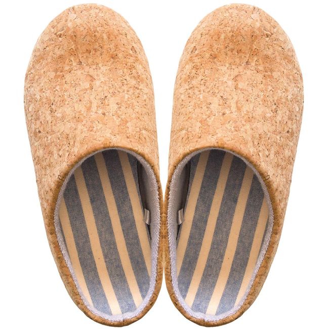 Okato Slippers, Cork, 10.6 x 4.3 x 2.6 inches (27 x 11 x 6.5 cm)