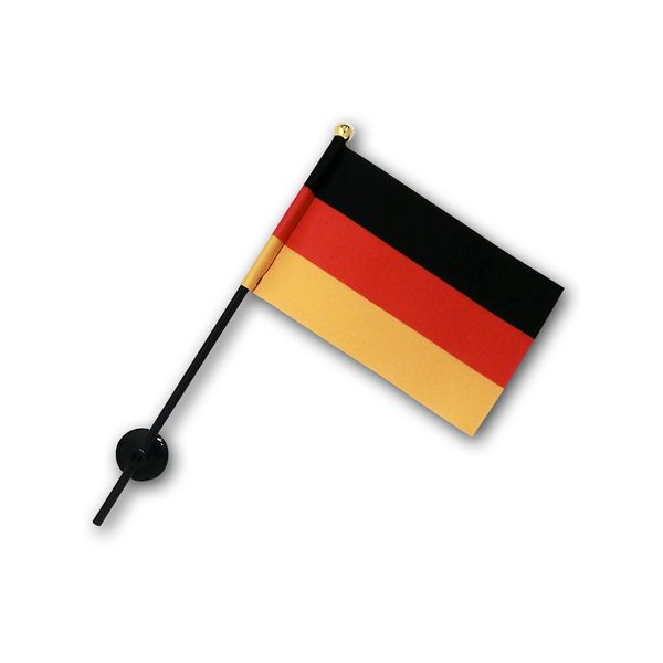 Germany Flag [Mini Flag Pole with Suction Cup with high-grade TR]