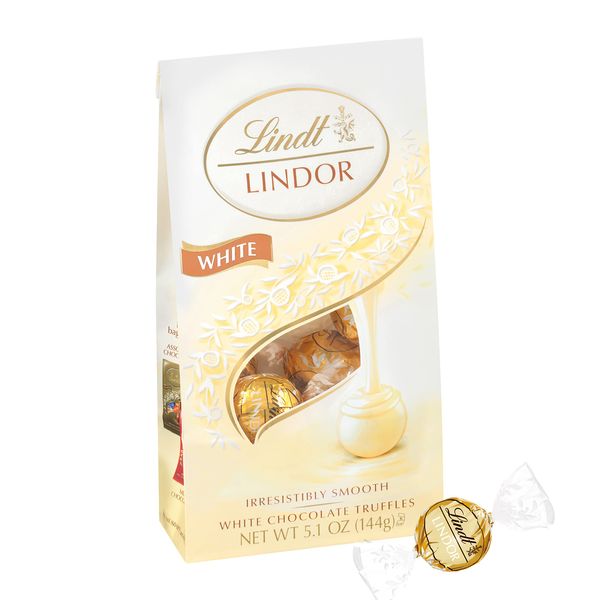 Lindt Lindor White Chocolate Truffle, 5.1 Ounce