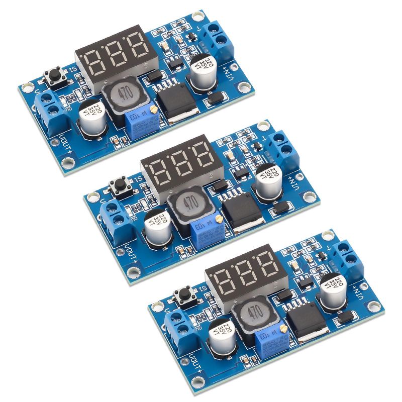 QIQIAZI DC-DC Buck Converter, 3-Digit Digital Display, 4-40V to 3.3-24V ...